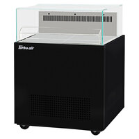 Turbo Air TOS-30NN-B 30" Black Open Display Merchandiser / Horizontal Air Curtain Merchandiser