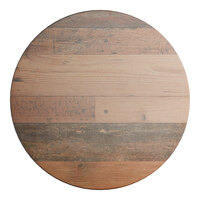 Lancaster Table & Seating Excalibur 24" Round Table Top with Textured Farmhouse Finish