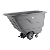 Lavex 0.5 Cubic Yard Gray Tilt Truck / Trash Cart (450 lb. Capacity)