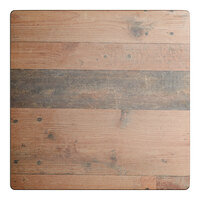 Lancaster Table & Seating Excalibur 24" x 24" Square Table Top with Textured Farmhouse Finish