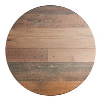 Lancaster Table & Seating Excalibur 36" Round Table Top with Textured Farmhouse Finish