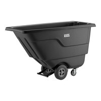 Lavex 0.5 Cubic Yard Black Tilt Truck / Trash Cart (450 lb. Capacity)