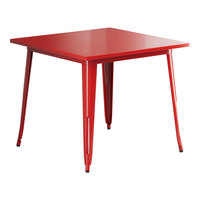 Lancaster Table & Seating Alloy Series 36" x 36" Ruby Red Standard Height Outdoor Table