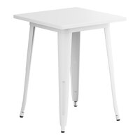 Lancaster Table & Seating Alloy Series 24" x 24" Pearl White Standard Height Outdoor Table