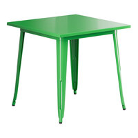 Lancaster Table & Seating Alloy Series 32" x 32" Jade Green Standard Height Outdoor Table