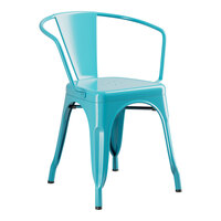 Lancaster Table & Seating Alloy Series Turquoise Outdoor Arm Chair