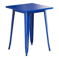 Lancaster Table & Seating Alloy Series 24" x 24" Blue Quartz Standard Height Outdoor Table