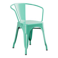 Lancaster Table & Seating Alloy Series Aquamarine Outdoor Arm Chair