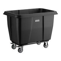 Lavex 8 Cubic Foot Black Cube Truck (500 lb. Capacity)