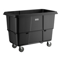 Lavex 27 Cubic Foot Black Cube Truck (1200 lb. Capacity)
