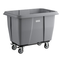 Lavex 8 Cubic Foot Gray Cube Truck (500 lb. Capacity)