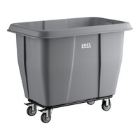 Lavex 12 Cubic Foot Gray Cube Truck (600 lb. Capacity)