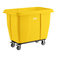 Lavex 12 Cubic Foot Yellow Cube Truck (600 lb. Capacity)