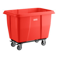 Lavex 8 Cubic Foot Red Cube Truck (500 lb. Capacity)