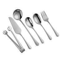 Acopa Edgeworth 6-Piece 18/8 Stainless Steel Extra Heavy Weight Serving Utensils Set