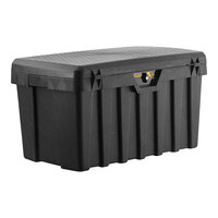 Contico 3725 Pro TuffBin 36 3/4" x 22 3/4" x 20 1/4" 50 Gallon Black Polypropylene Toolbox with Keyed Lock