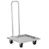 Vesture Industrial Aluminum Folding Cart for Delivery and Catering Bags - 22" x 22" x 34"