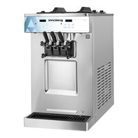 Spaceman 6235-C Soft Serve Countertop Ice Cream Machine with 2 Hoppers and 3 Dispensers - 208-230V