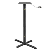 FLAT Tech KX2230 22" x 30" Self-Stabilizing Black Table Base with Height Adjusting Pneumatic Post