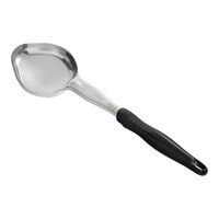 Vollrath 6412620 Jacob's Pride 6 oz. Black Solid Oval Spoodle® Portion Spoon