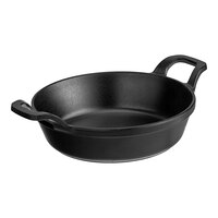 Elite Global Solutions MFP7178-B Illogical 7" Black Faux Cast Iron Melamine Fry Pan