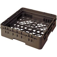 Cambro BR414167 Brown Camrack Customizable Full Size Base Rack with Closed Sides and 1 Extender