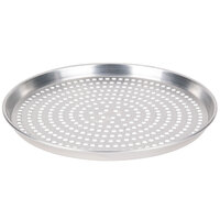 American Metalcraft SPHADEP13 13" x 1" Super Perforated Heavy Weight Aluminum Tapered / Nesting Deep Dish Pizza Pan