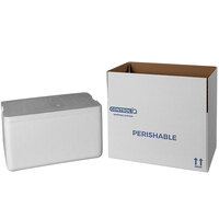 Insulated Shipping Box with Foam Cooler 13 5/8" x 7 5/8" x 6 3/4" - 1 1/2" Thick - 55/Pallet