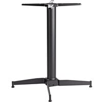 NOROCK Parkway PWST36BK Self-Stabilizing 36" x 36" Sandstone Black Zinc-Plated Powder-Coated Steel Outdoor / Indoor Standard Height Table Base