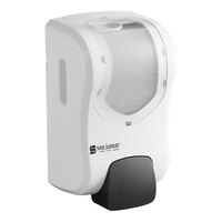 San Jamar SF970WHCL Summit Rely White Manual Foam Hand Soap and Sanitizer Dispenser - 5 3/16" x 4" x 8 7/8"