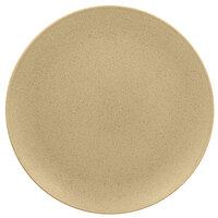 RAK Porcelain GNNNPR21AL Genesis Mat 8 1/4" Silky Almond Flat Porcelain Coupe Plate - 12/Case