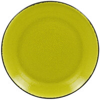 RAK Porcelain FRNNPR27GR Fire 10 5/8" Green Flat Porcelain Coupe Plate - 12/Case