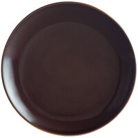 RAK Porcelain GNNNPR28CL Genesis Glossy 11" Brilliant Clove Flat Porcelain Coupe Plate - 12/Case