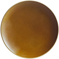 RAK Porcelain GNNNPR24CA Genesis Glossy 9 7/16" Caramel Flat Porcelain Coupe Plate - 12/Case