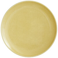 RAK Porcelain GNNNPR27CB Genesis Glossy 10 5/8" Creme Brule Flat Porcelain Coupe Plate - 12/Case