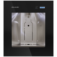 Zurn Elkay ezH2O LBWD06BKK Midnight Black Built-In Filtered Bottle Filling Station with Touchless Sensor Activation and Remote Chiller - 115V - Chilled