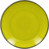 RAK Porcelain FRNNPR18GR Fire 7 1/8" Green Flat Porcelain Coupe Plate - 24/Case