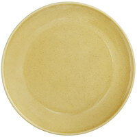 RAK Porcelain GNNNPR21CB Genesis Glossy 8 1/4" Creme Brule Flat Porcelain Coupe Plate - 12/Case