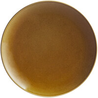 RAK Porcelain GNNNPR27CA Genesis Glossy 10 5/8" Caramel Flat Porcelain Coupe Plate - 12/Case