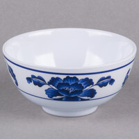 Thunder Group 3004TB Lotus 12 oz. Round Melamine Rice Bowl - 12/Case