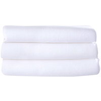 Foundations 6901037 SnugFresh 38 3/8" x 26" x 24 3/4" White Compact Washable Microfiber Playard Cover - 3/Pack