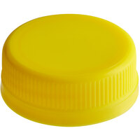 Yellow Unlined Tamper-Evident Cap for Juice Bottles - 2500/Case