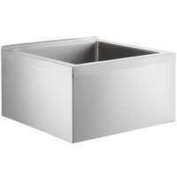 Regency 29" 16-Gauge Stainless Steel One Compartment Floor Mop Sink - 24" x 24" x 12" Bowl