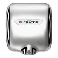 Excel XL-C-H 208/277 XLERATOR® Chrome Plated Cover High Speed Hand Dryer with HEPA Filter - 208/277V, 1500W