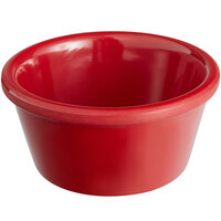 Acopa 3 oz. Red Smooth Melamine Ramekin - 12/Case