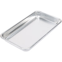 Baker's Lane Heavy-Duty Eighth Size 16 Gauge 6 1/2" x 9 1/2" Wire in Rim Aluminum Bun / Sheet Pan