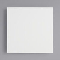 10" x 10" White Square Melamine-Coated Wood Cake Board with Feet