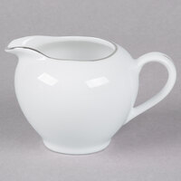 10 Strawberry Street SL0016 8 oz. Silver Line Porcelain Creamer - 6/Case