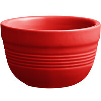 Acopa Capri 8 oz. Passion Fruit Red Stoneware Bouillon - Sample