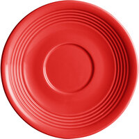 Acopa Capri 6" Passion Fruit Red China Saucer - Sample